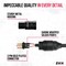 LyxPro Quad Series XLR Cable, Male to Female 4-Conductor Balanced Microphone Cable, Black